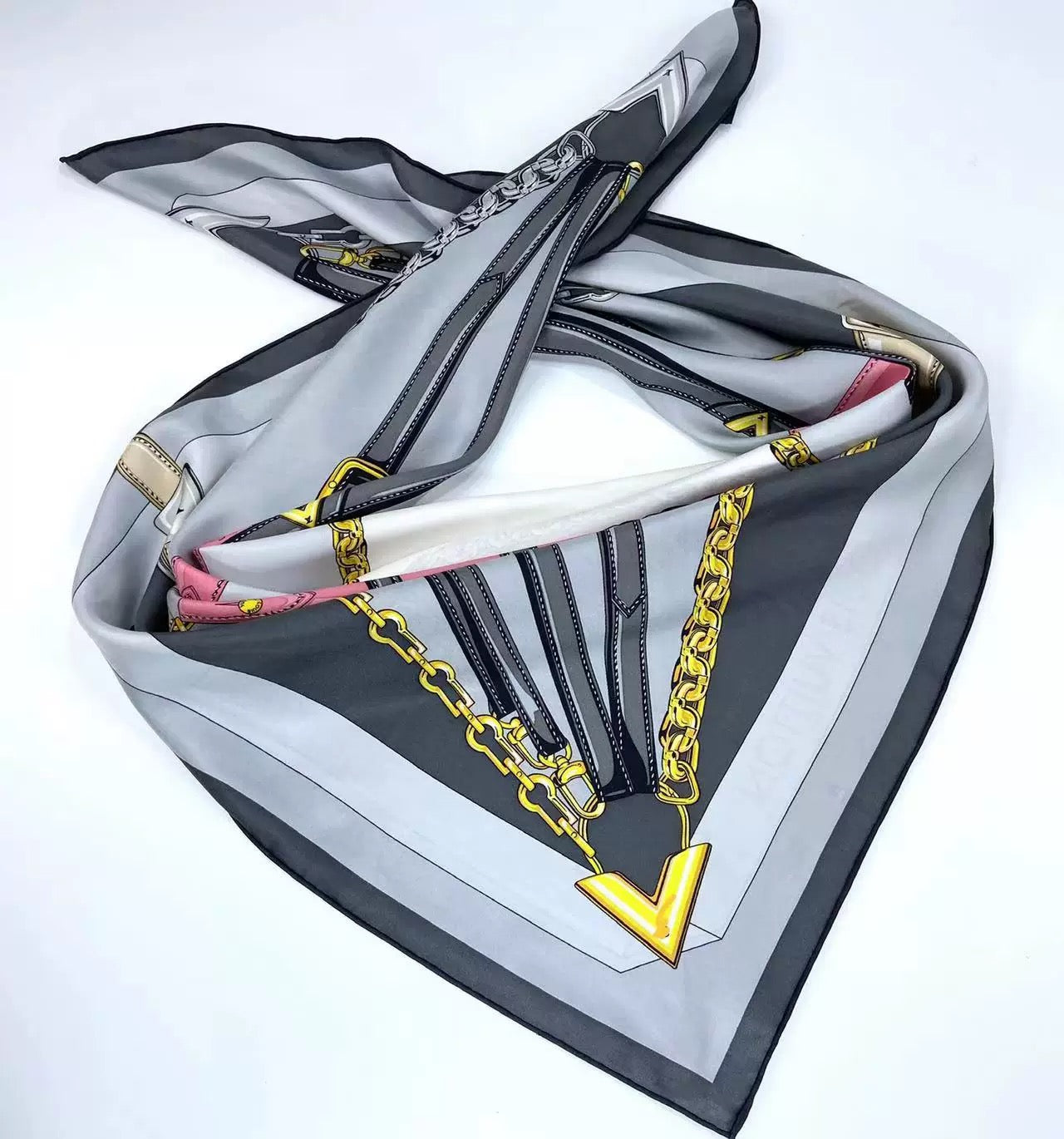 Pure-silk crêpe-de-Chine scarf 100 % mulberry silk 110cm Square Large Wrap Shawl