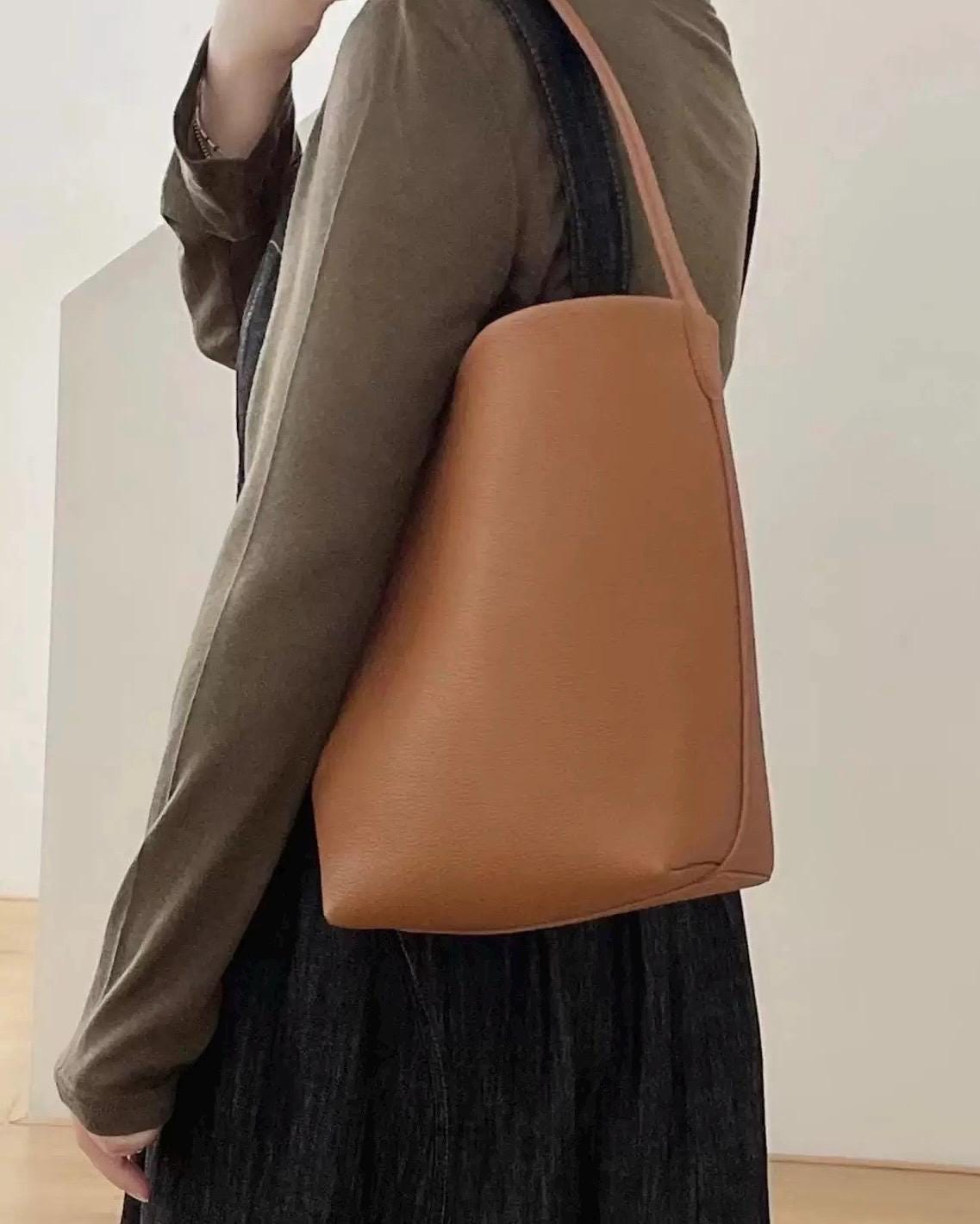 Genuine TOGO Leather Bucket Bag Medium