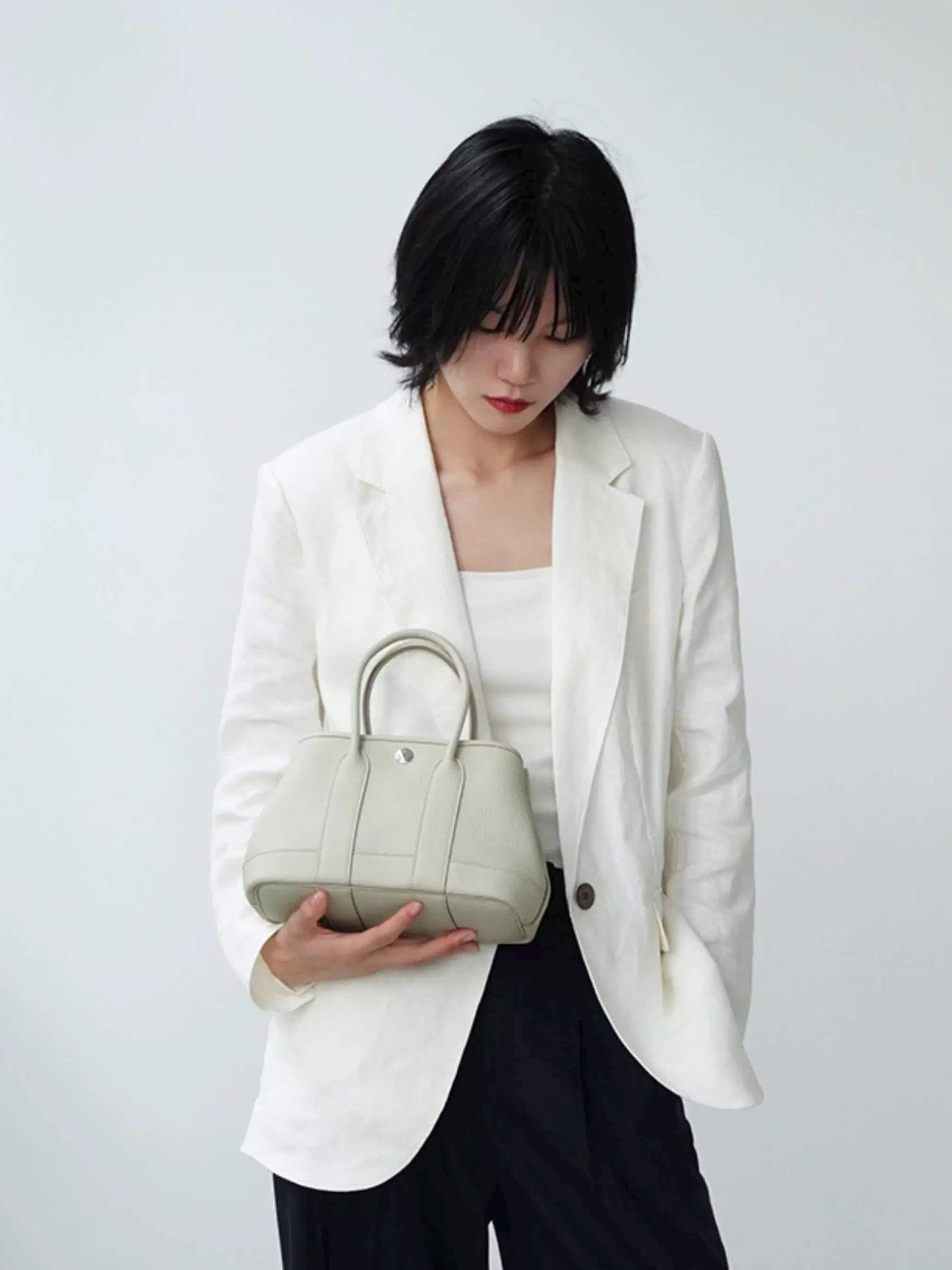 Mini Genuine Leather Garden Bag 23cm