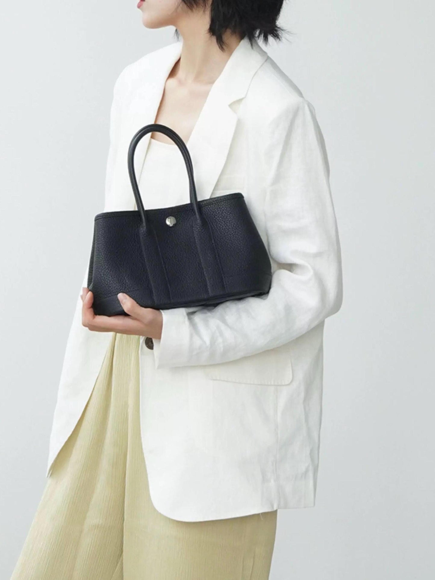 Mini Genuine Leather Garden Bag 23cm