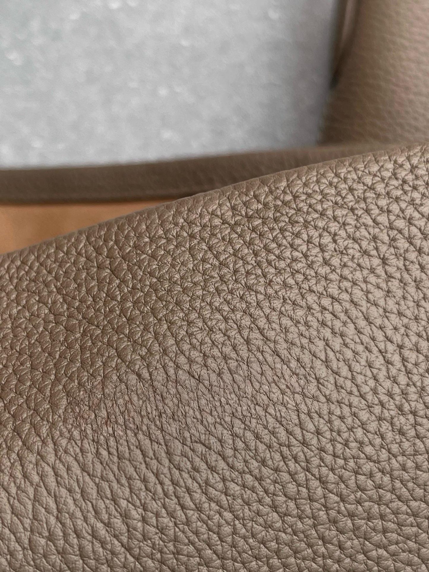 Genuine TOGO Leather Bucket Bag Taupe