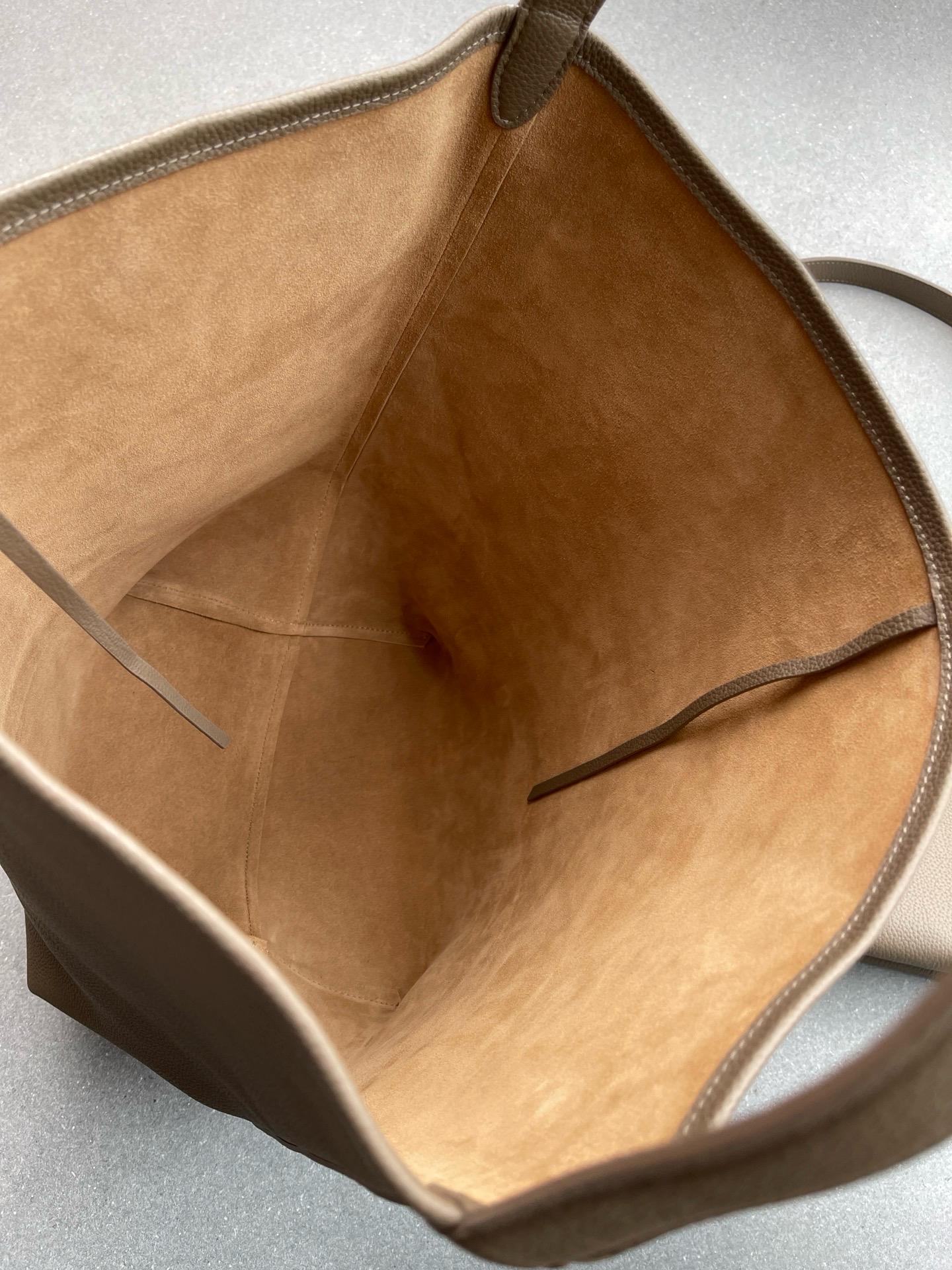 Genuine TOGO Leather Bucket Bag Taupe