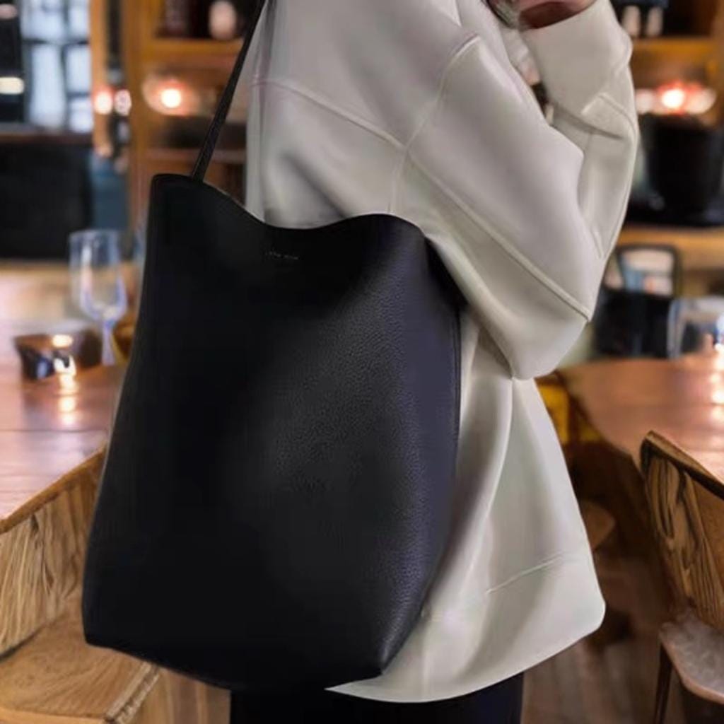 Genuine TOGO Leather Bucket Bag Medium