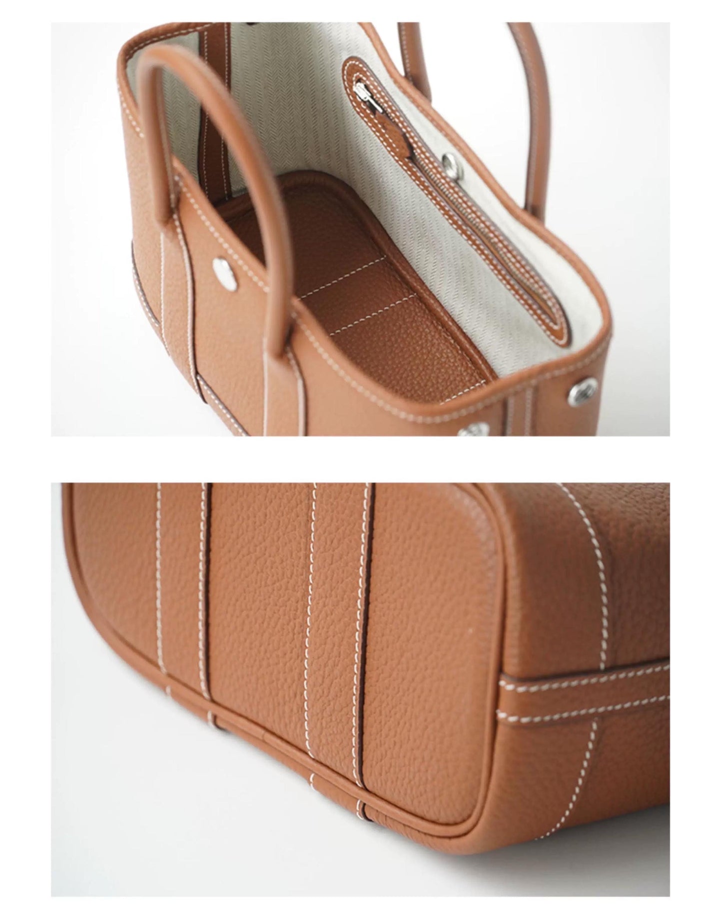 Mini Genuine Leather Garden Bag 23cm
