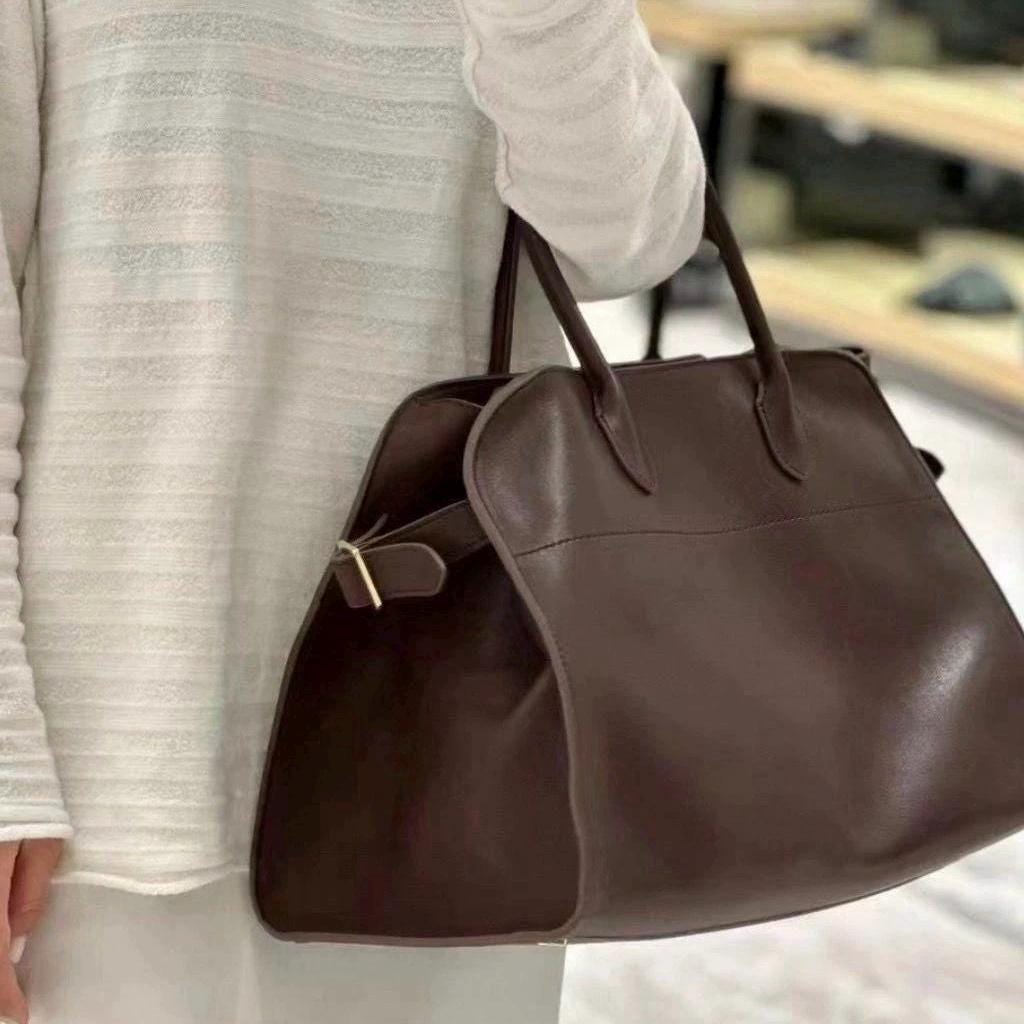 Women Genuine Leather Shoulder Bag Handbag Margaux 15 Large Leather Tote Bag Suede