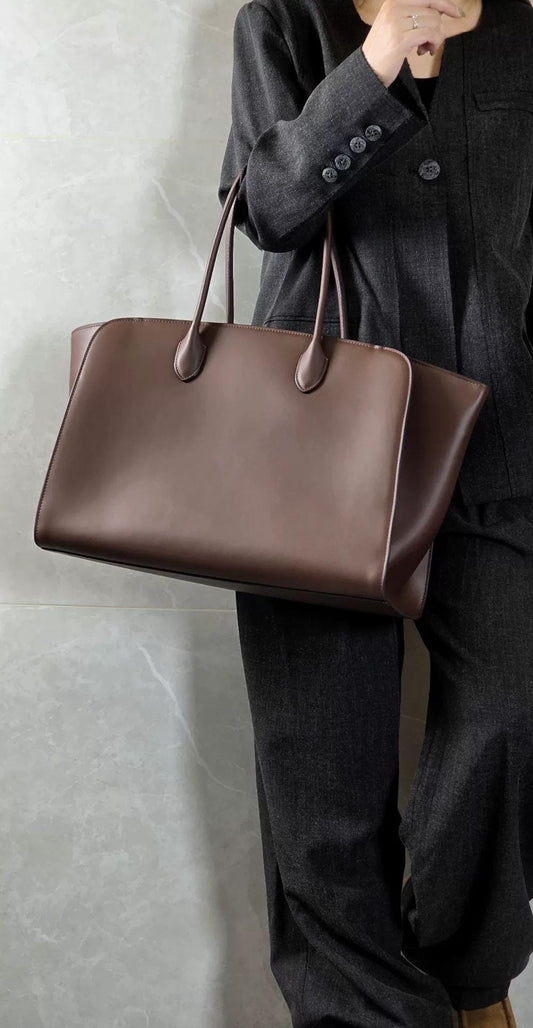 Genuine Leather Tote Bag  Smooth Napa Leather