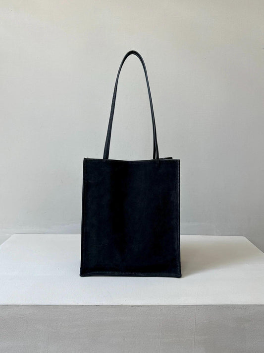 Lambskin To Go Tote – Lightweight Minimalist Shoulder & Handbag Suede
