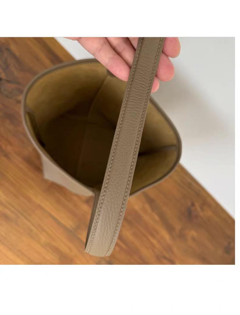 Genuine TOGO Leather Bucket Bag Medium