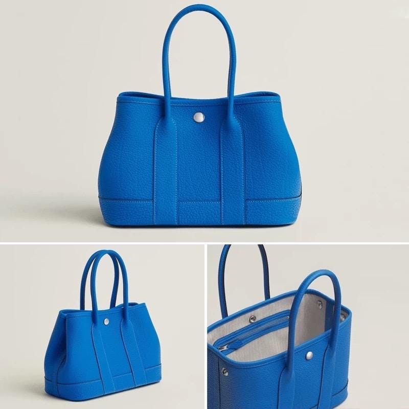Mini Genuine Leather Garden Bag 23cm