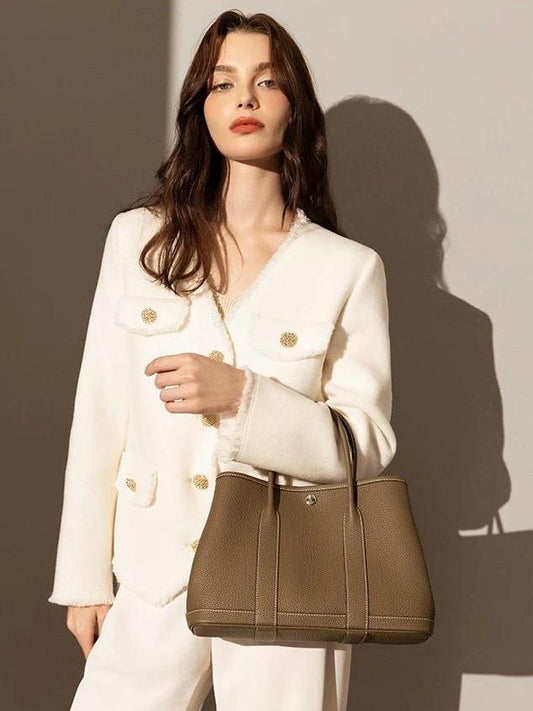 Mini Genuine Leather Garden Bag 30cm