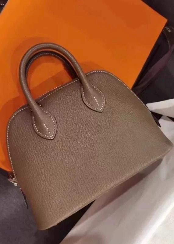 Mini Genuine Leather Bolide Bag 18cm