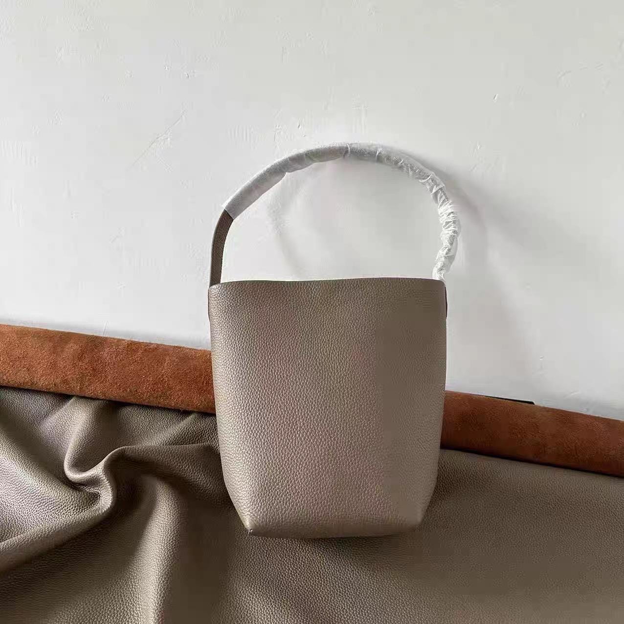 Genuine TOGO Leather Bucket Bag Medium