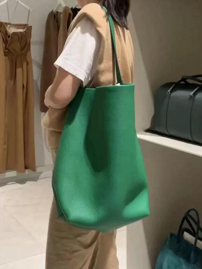 Genuine TOGO Leather Bucket Bag Medium Special Japan Edition Colors
