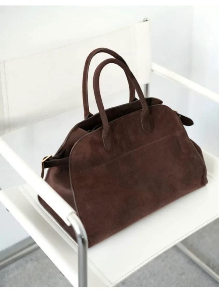 Women Genuine Leather Shoulder Bag Handbag Margaux 15 Large Leather Tote Bag Suede