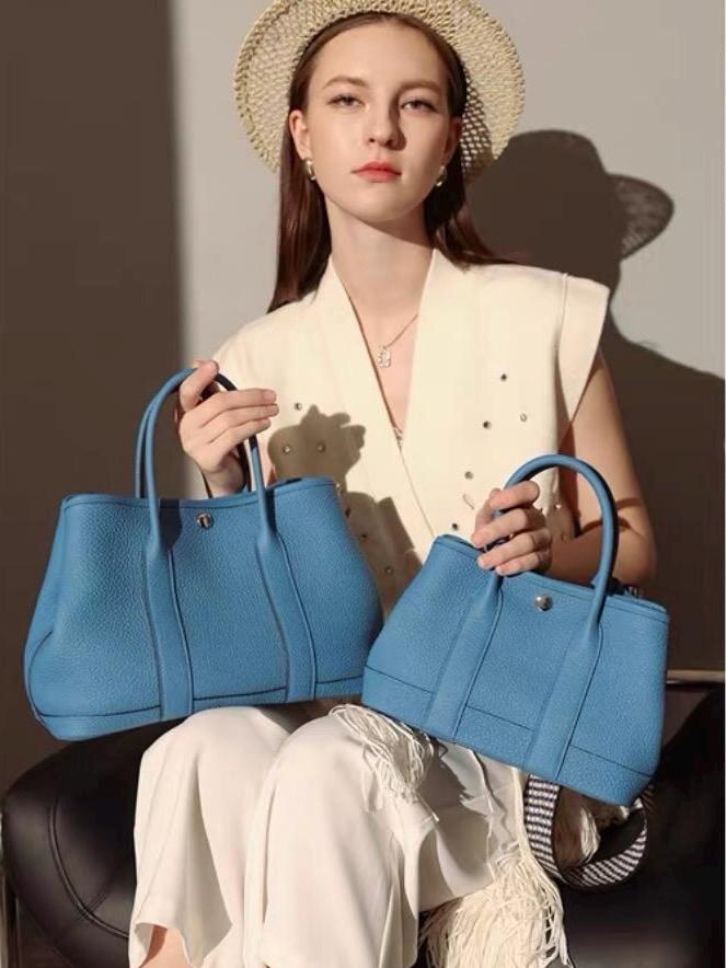Mini Genuine Leather Garden Bag 30cm