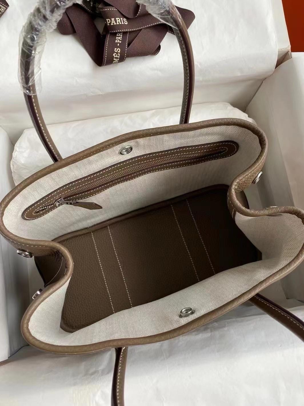 Mini Genuine Leather Garden Bag 30cm