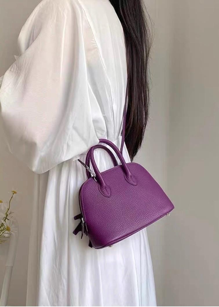 Mini Genuine Leather Bolide Bag 18cm