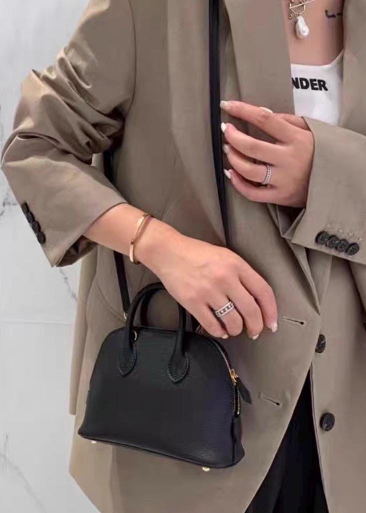 Mini Genuine Leather Bolide Bag 18cm