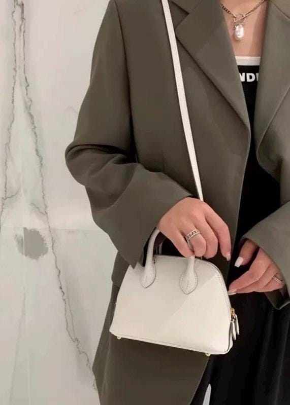 Mini Genuine Leather Bolide Bag 18cm