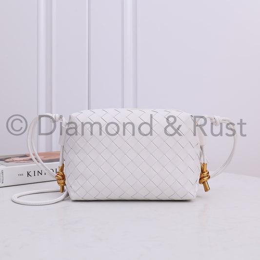 Small Gold Knot Camera Bag #2263-1 White