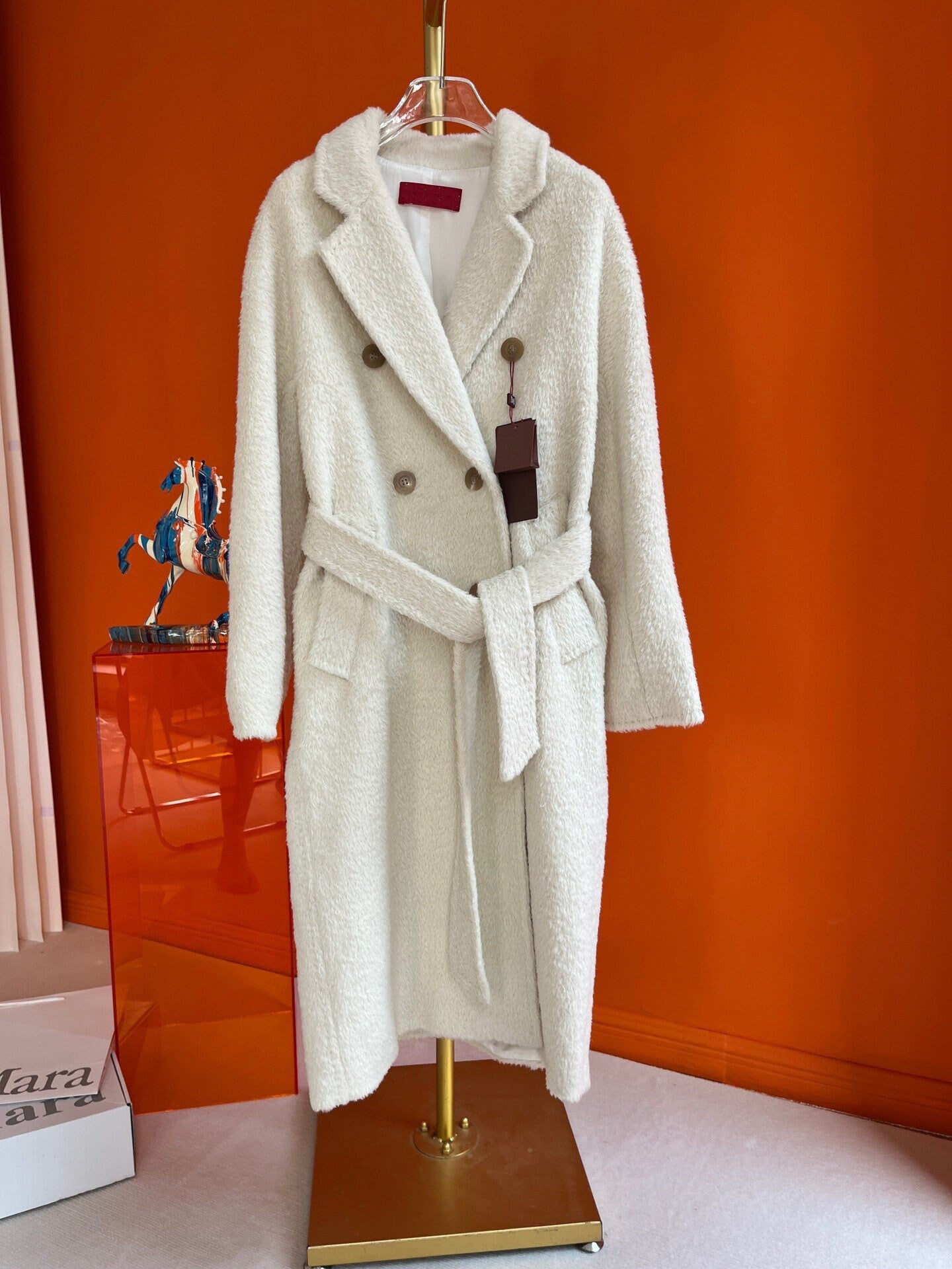 Suri Wool Long Coat #113066 White