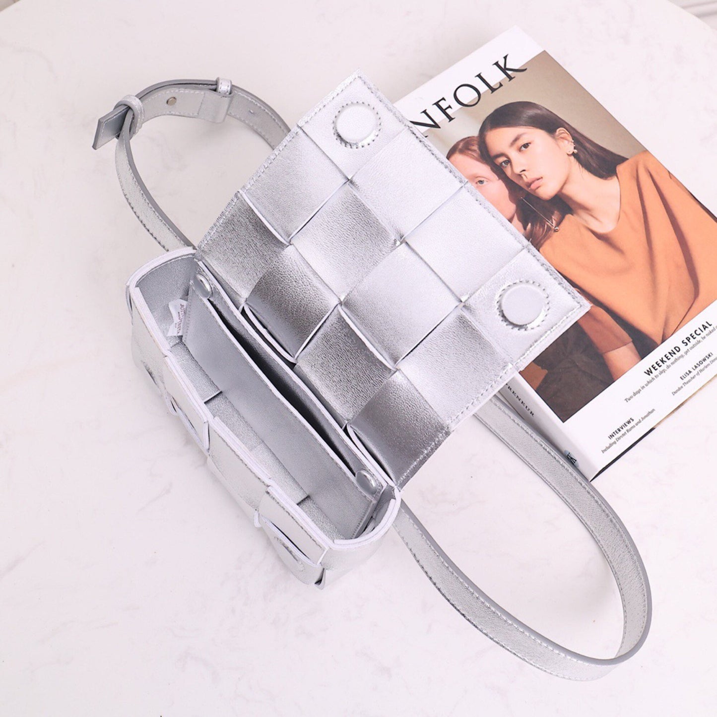 Cassette Belt Bag #9031 Silver