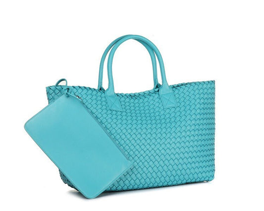 Intrecciato Basket Bag in Vegan Leather (PU)