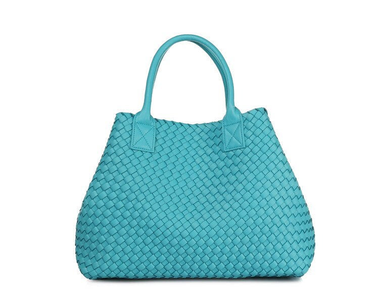 Intrecciato Basket Bag in Vegan Leather (PU)