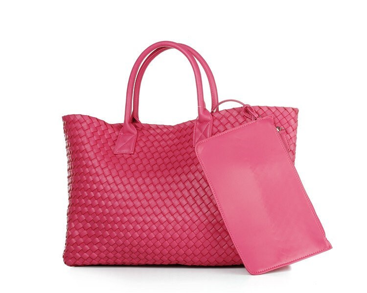 Intrecciato Basket Bag in Vegan Leather (PU)