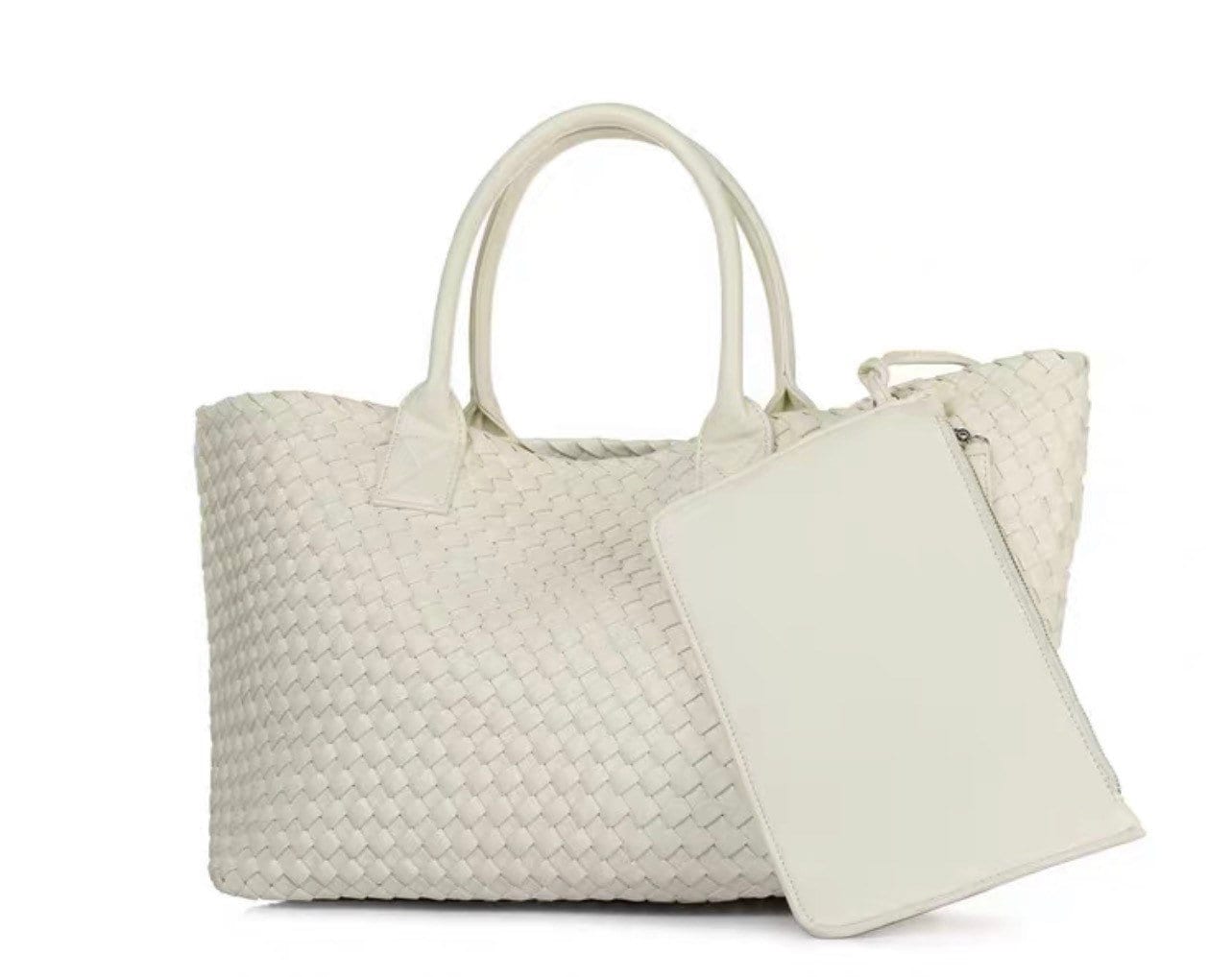 Intrecciato Basket Bag in Vegan Leather (PU)