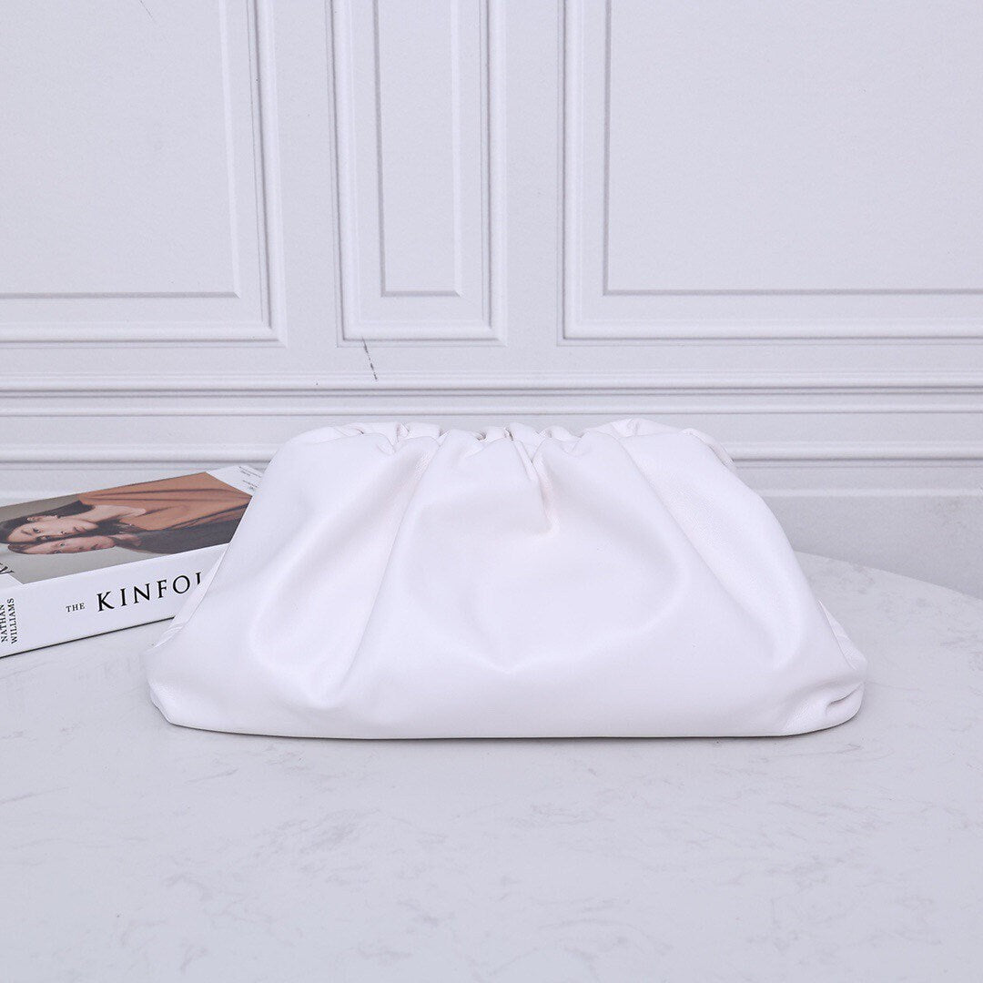 Large Pouch Clutch #9028 White