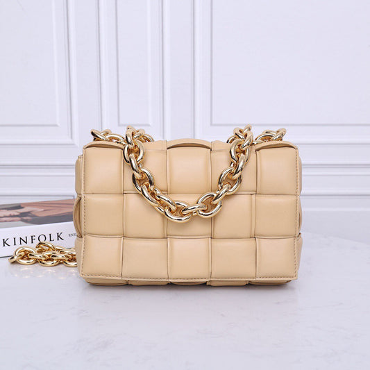Padded Chain Cassette Bag #6631A Almond