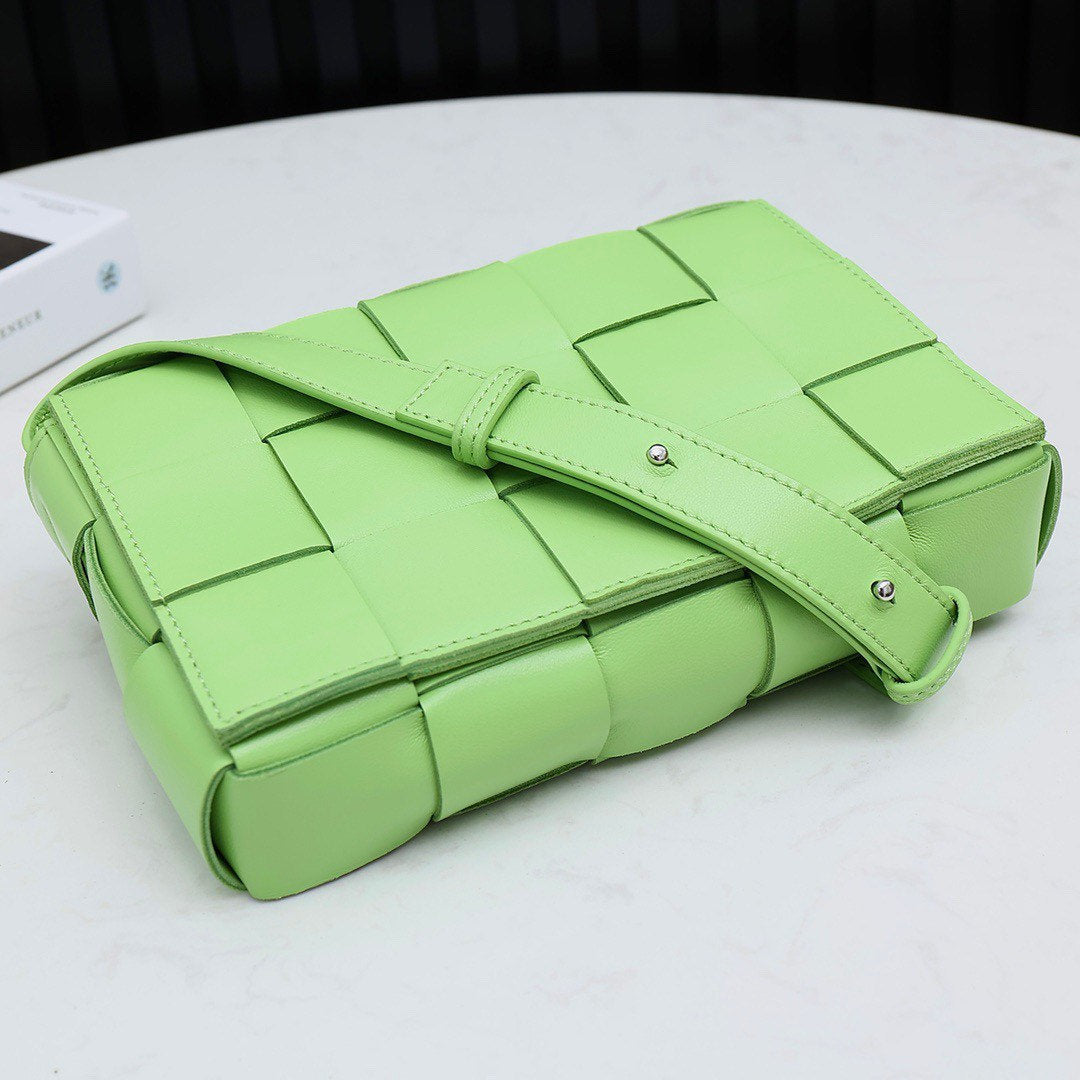 Cassette Bag #9030 Green Silver Hardware