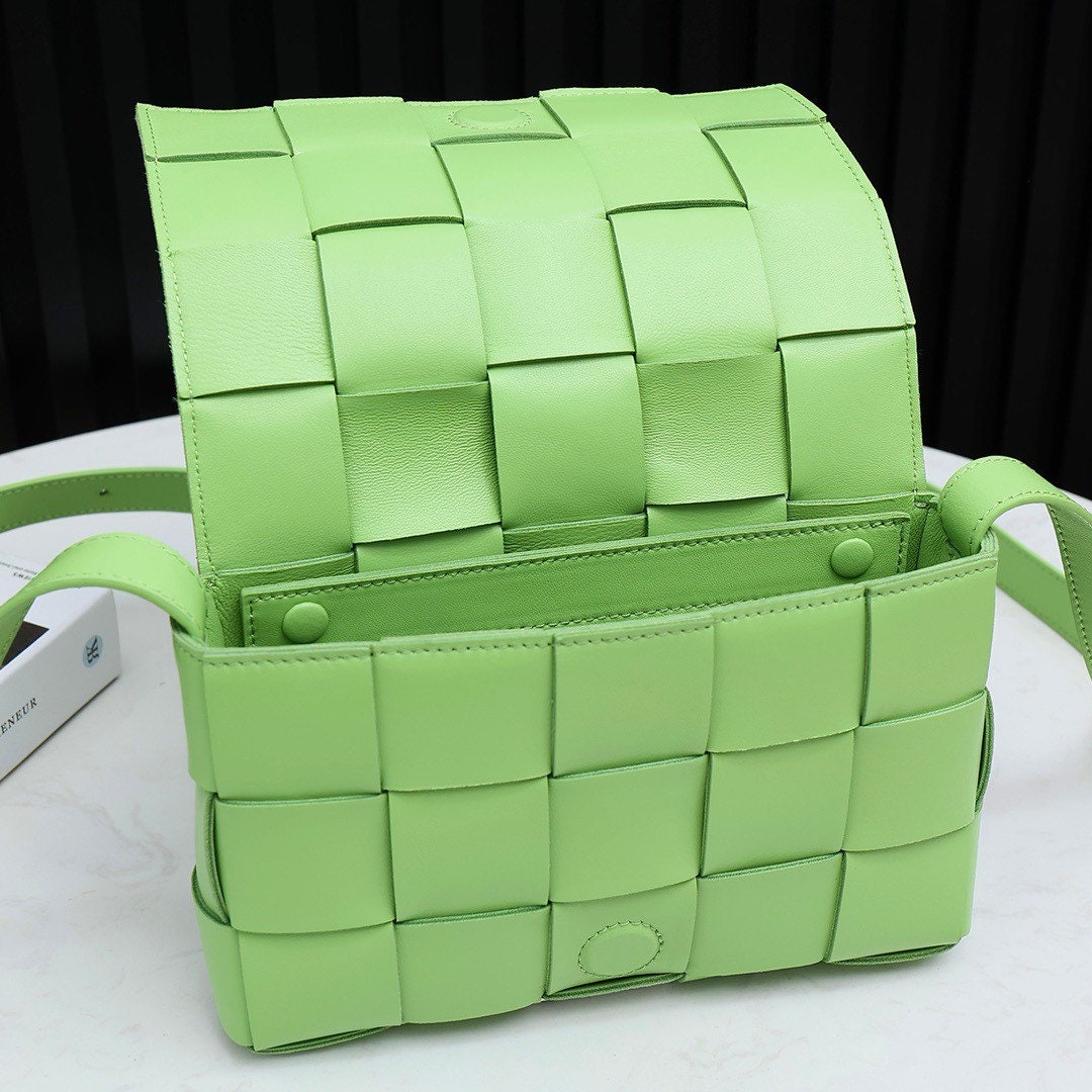 Cassette Bag #9030 Green Silver Hardware