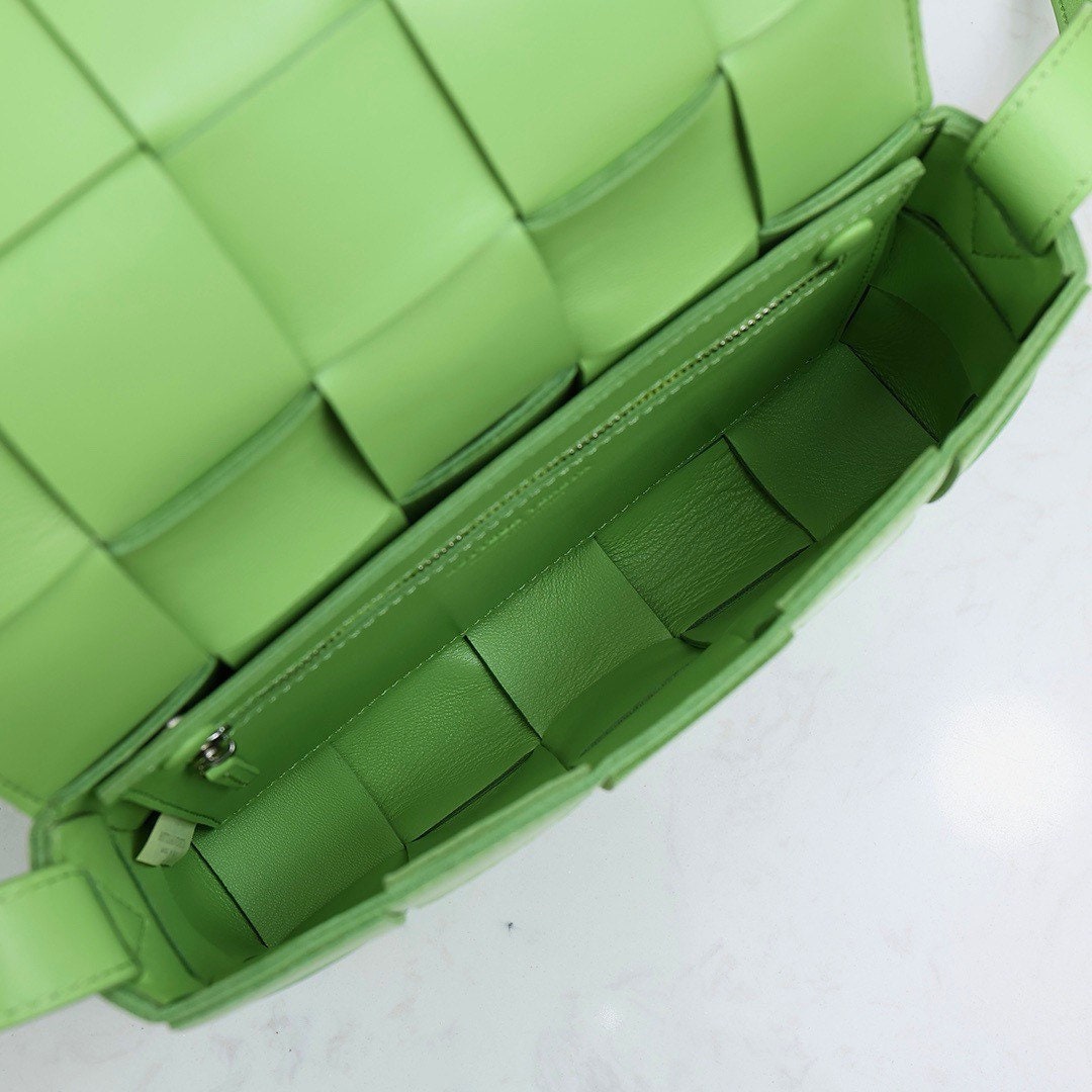 Cassette Bag #9030 Green Silver Hardware