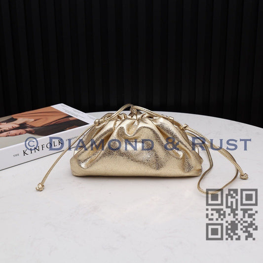 Mini Pouch Bag in Metallica #9032 Distress Gold