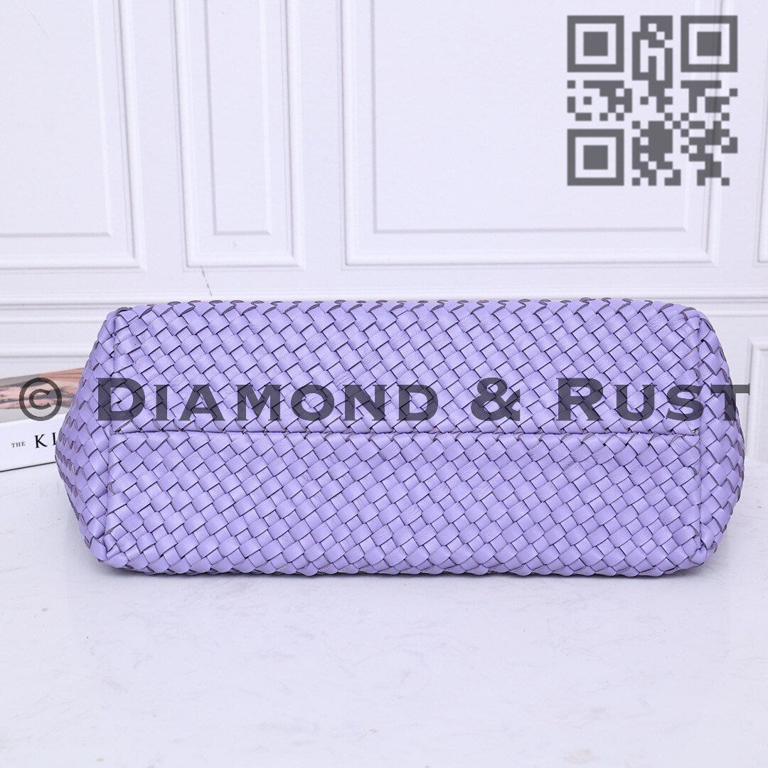 Intrecciato Basket Bag #2234A Lavender