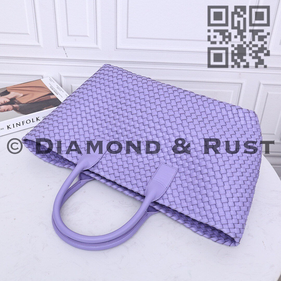 Intrecciato Basket Bag #2234A Lavender