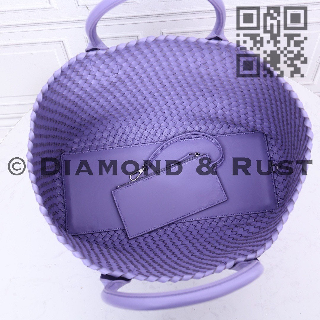 Intrecciato Basket Bag #2234A Lavender