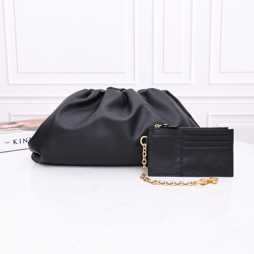 Large Pouch Clutch #9028 Black