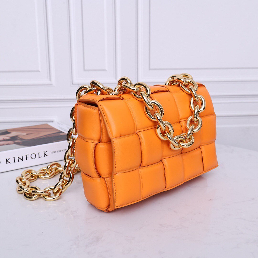 Padded Chain Cassette Bag #6631A Orange