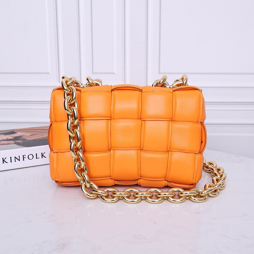 Padded Chain Cassette Bag #6631A Orange