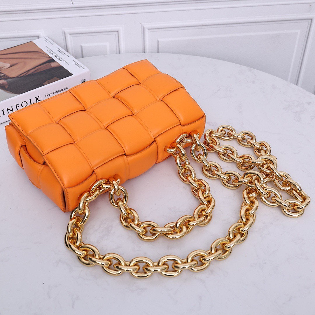 Padded Chain Cassette Bag #6631A Orange