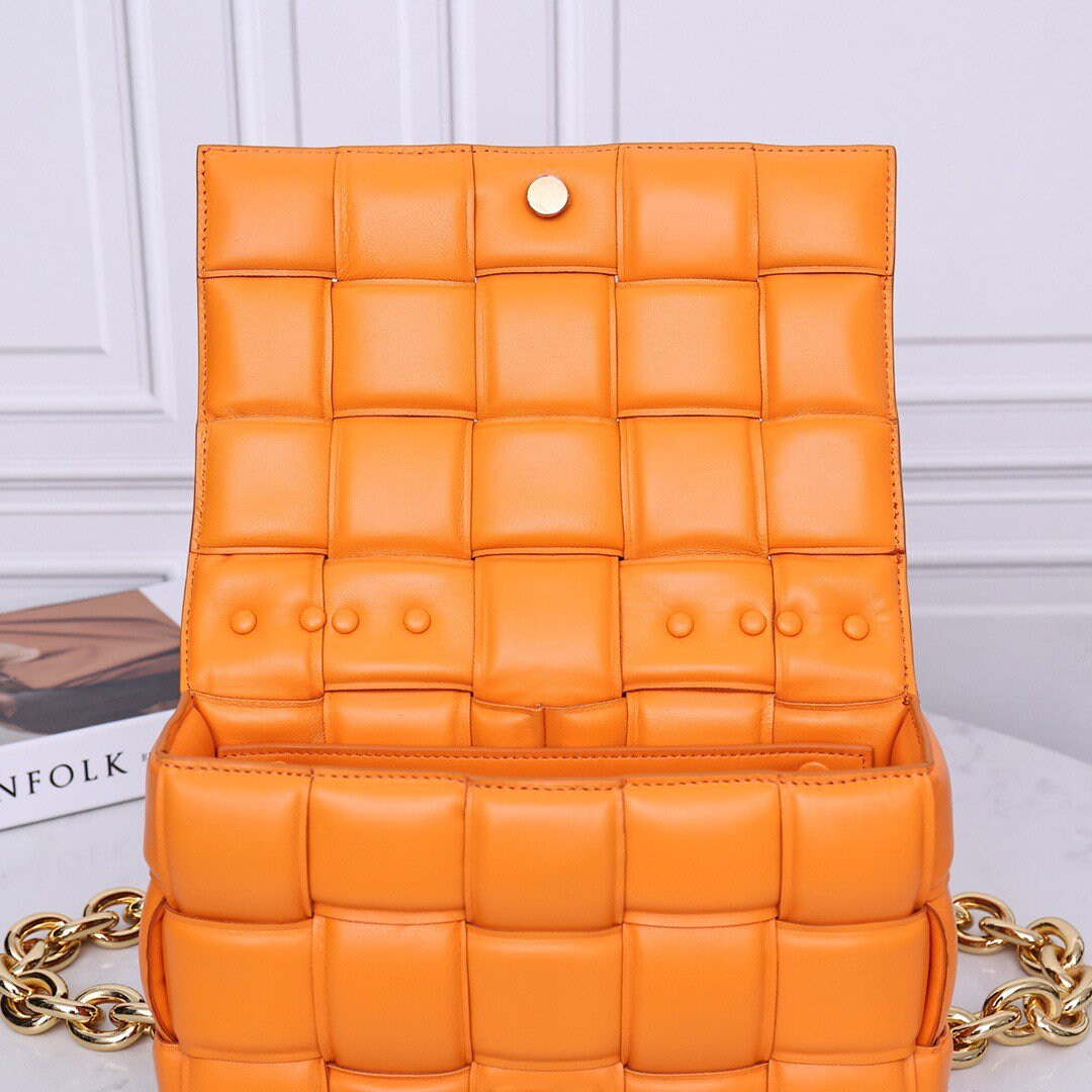 Padded Chain Cassette Bag #6631A Orange