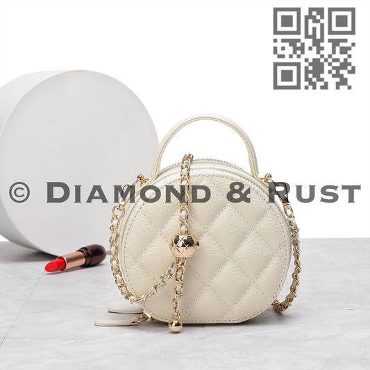 Shoulder Chain Round Bag #6120