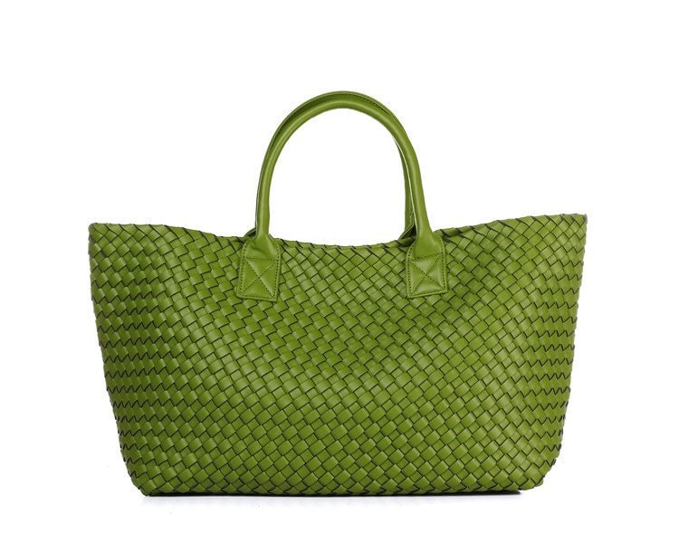 Intrecciato Basket Bag in Vegan Leather (PU)