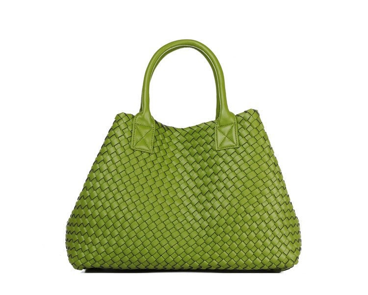 Intrecciato Basket Bag in Vegan Leather (PU)