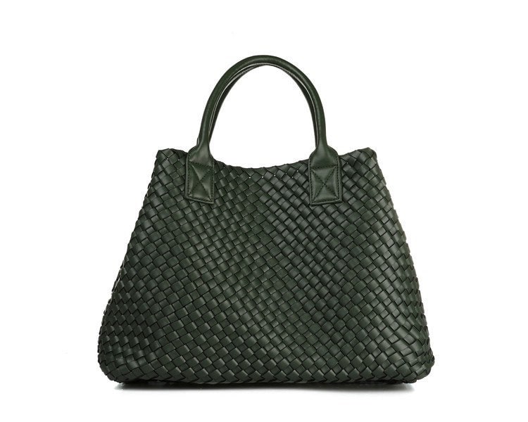 Intrecciato Basket Bag in Vegan Leather (PU)