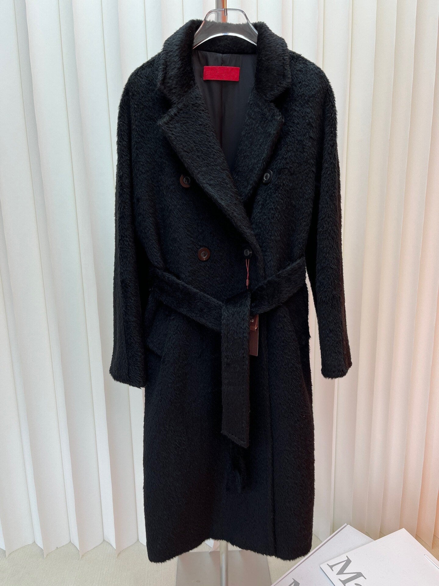 Suri Wool Long Coat #113066 Black