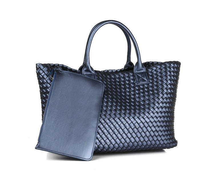 Intrecciato Basket Bag in Vegan Leather (PU)